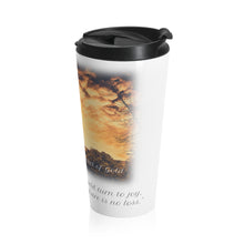 Load image into Gallery viewer, &#39;THE SHAWL OF GOLD&#39; Quote Travel Mug